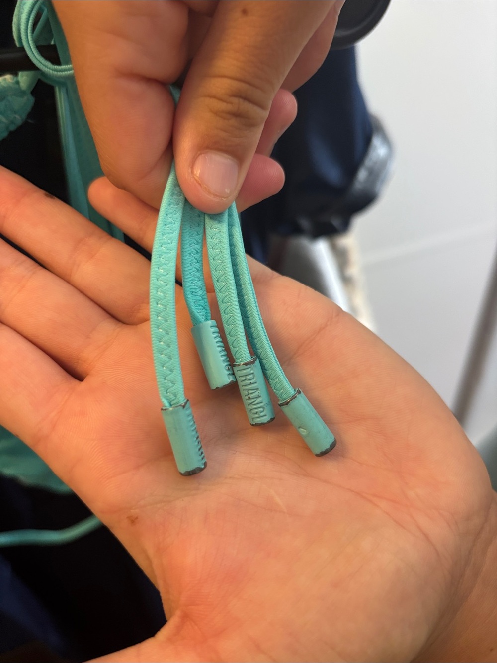 triangl swimwear Turquoise Crochet Tie-Side Bikini - Picture 9 of 9